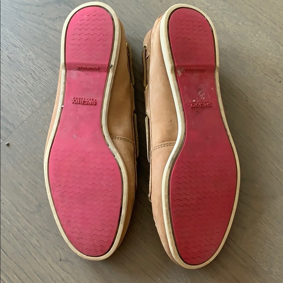 Tan Leather sperrys size 6.5 - Picture 2 of 2